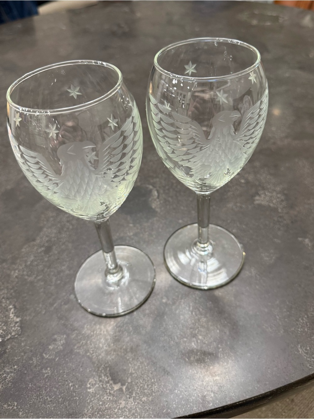Star Spangled Awesomeness (Disguised as Wine Glasses) - Set of 2
